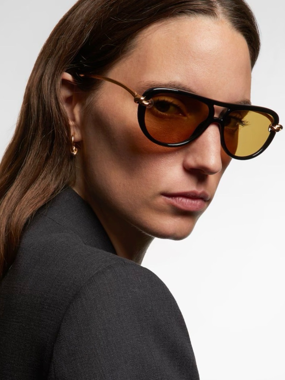 Bottega Veneta Knot Aviator Sunglasses - Picture 8 of 8
